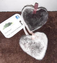 Needle felted Hearts - Needle felted hearts, made locally on the island by the lovely Esther at Tyddyns.

This item requires 1 days notice to order.

(Please note this item is only available in our local delivery area. See our delivery page for more information).